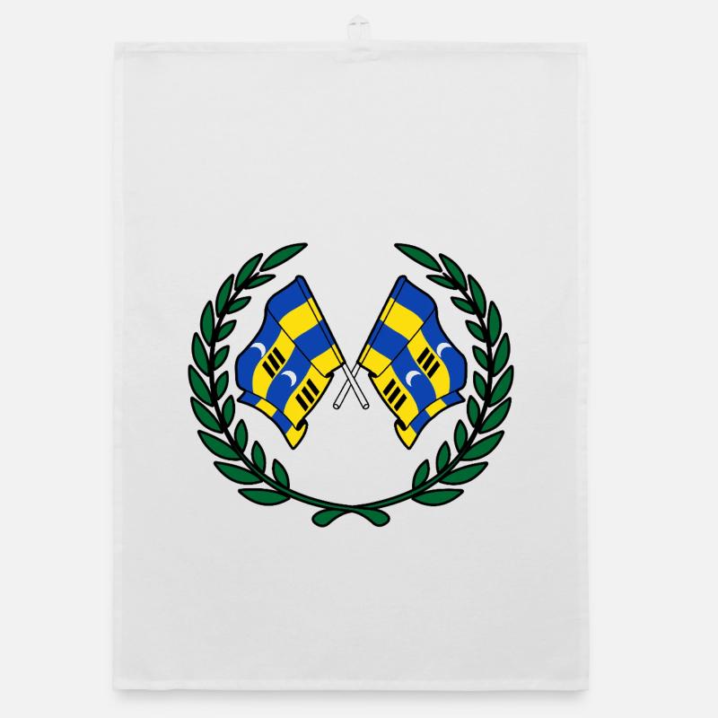 Ameland Laurel Flags – Island Pride Organic dish towel