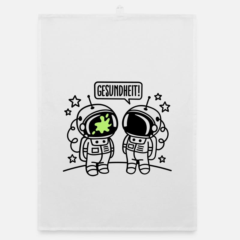Gesundheit! - Organic Geschirrtuch - Weiß