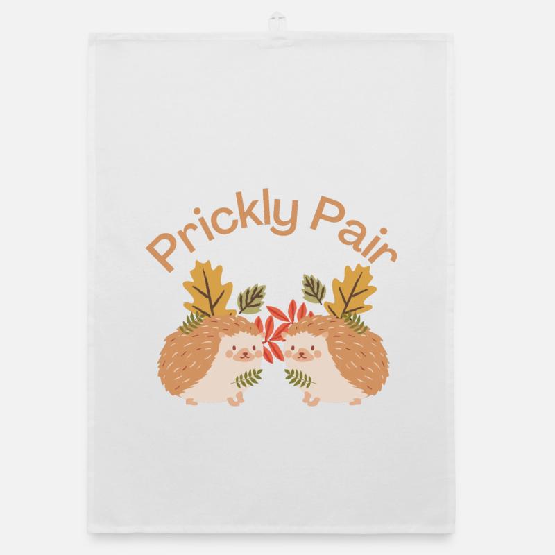 Prickly Pair - Hedgehog Lovers Organic Geschirrtuch