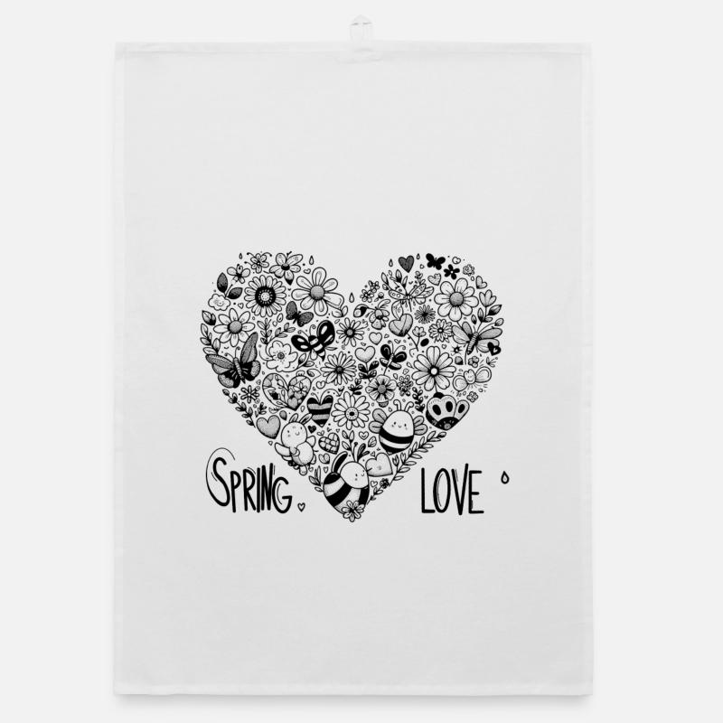 spring love Organic Geschirrtuch