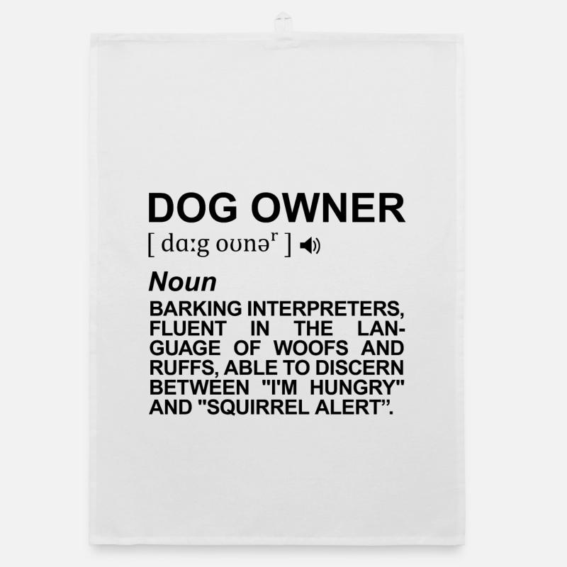 Définition du propriétaire de chien Torchon bio