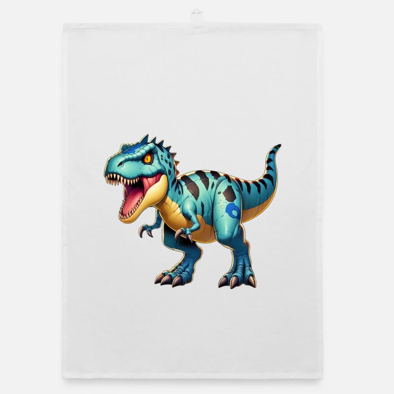 Dinosaur Organic dish towel