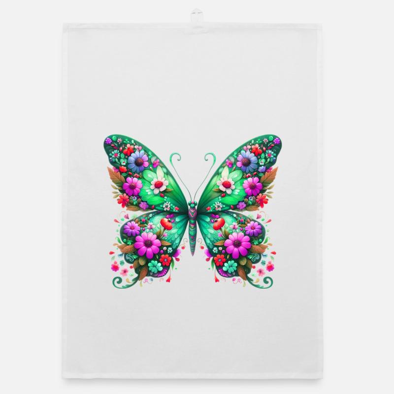 Butterfly Organic dish towel
