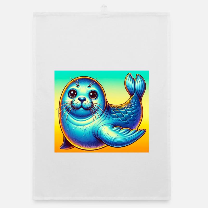 seal Organic dish towel