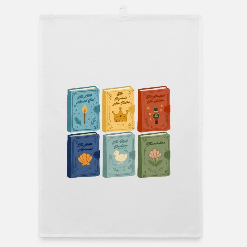 Fairy tale covers Organic dish towel