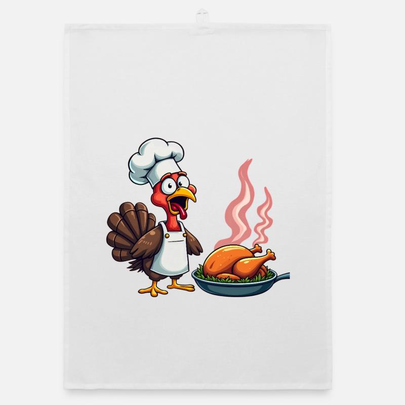 Cuisinier de dinde de Thanksgiving Torchon bio