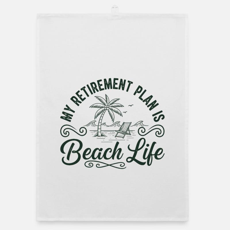 Plan de retraite Beach Life Torchon bio