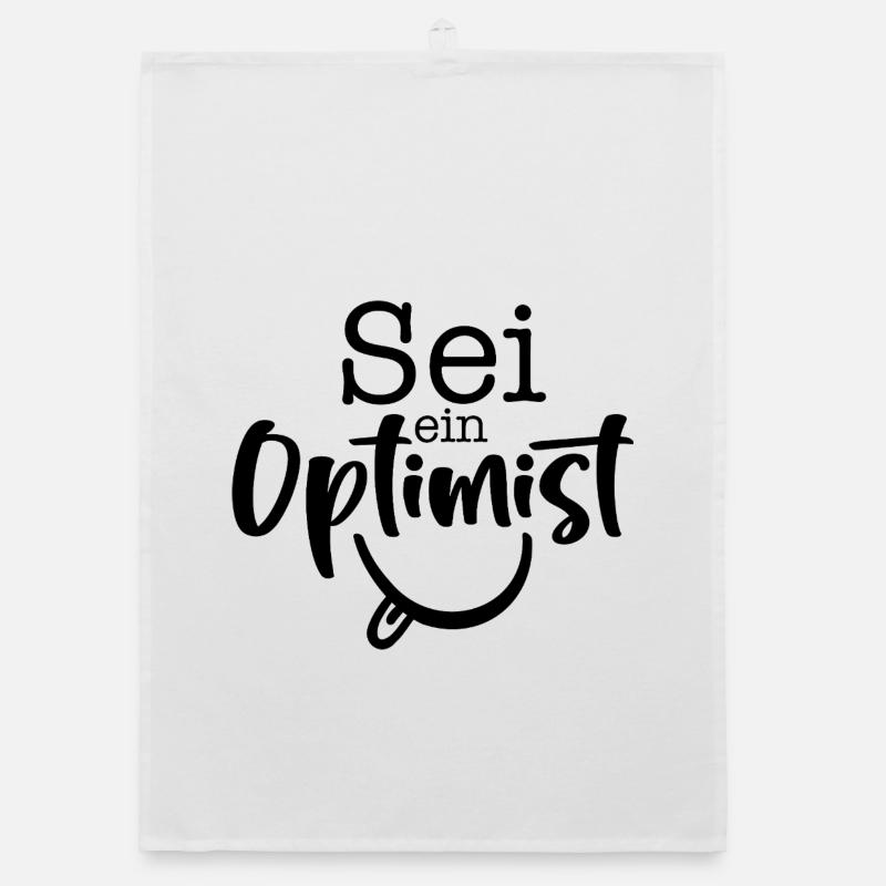 sei ein Optimist Organic Geschirrtuch
