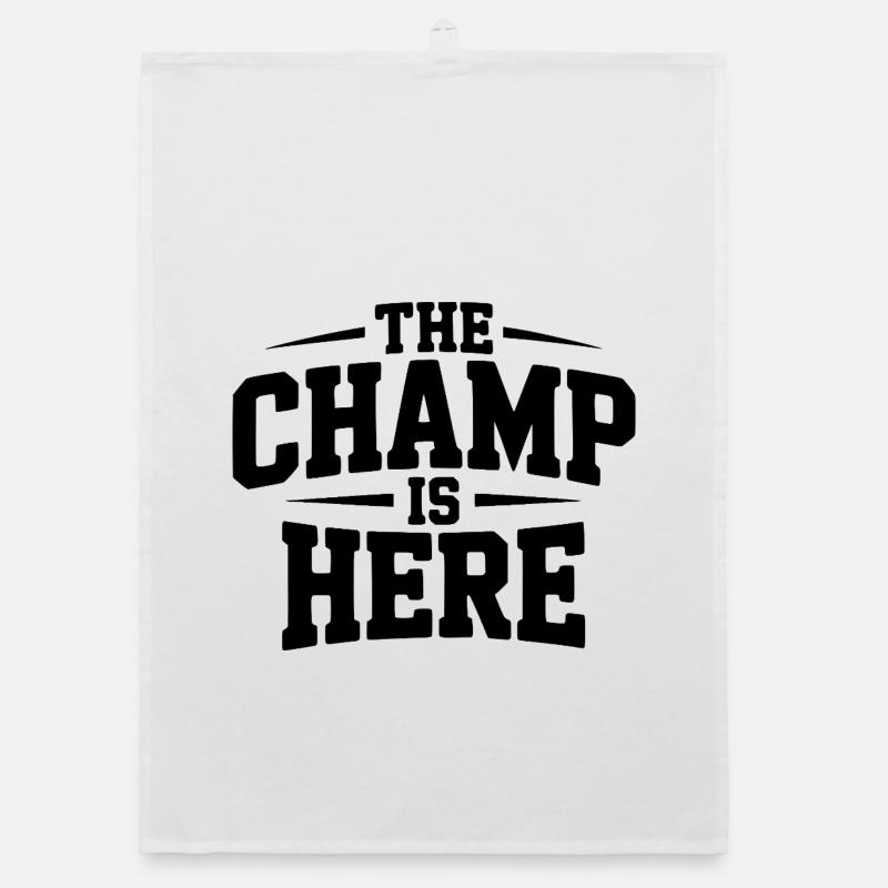 The Champ is Here Organic dish towel