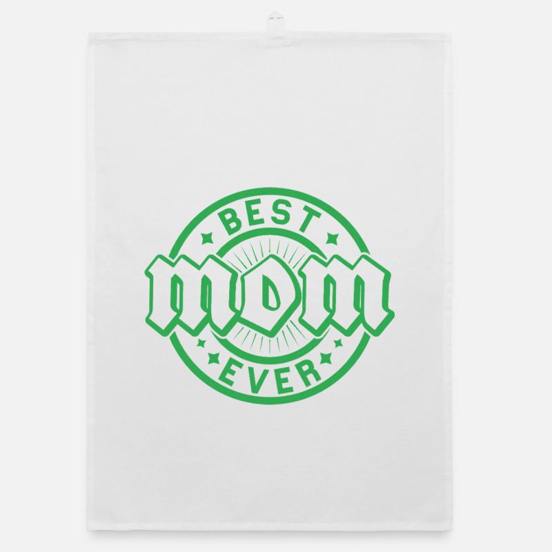 Meilleur emblème éternel avec des cœurs Torchon bio