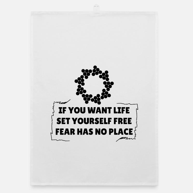 Fear Has No Place Organic dish towel