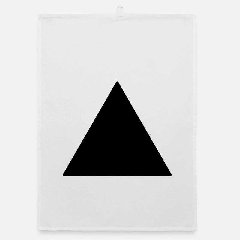 Symbol triangle equilateral black Organic dish towel