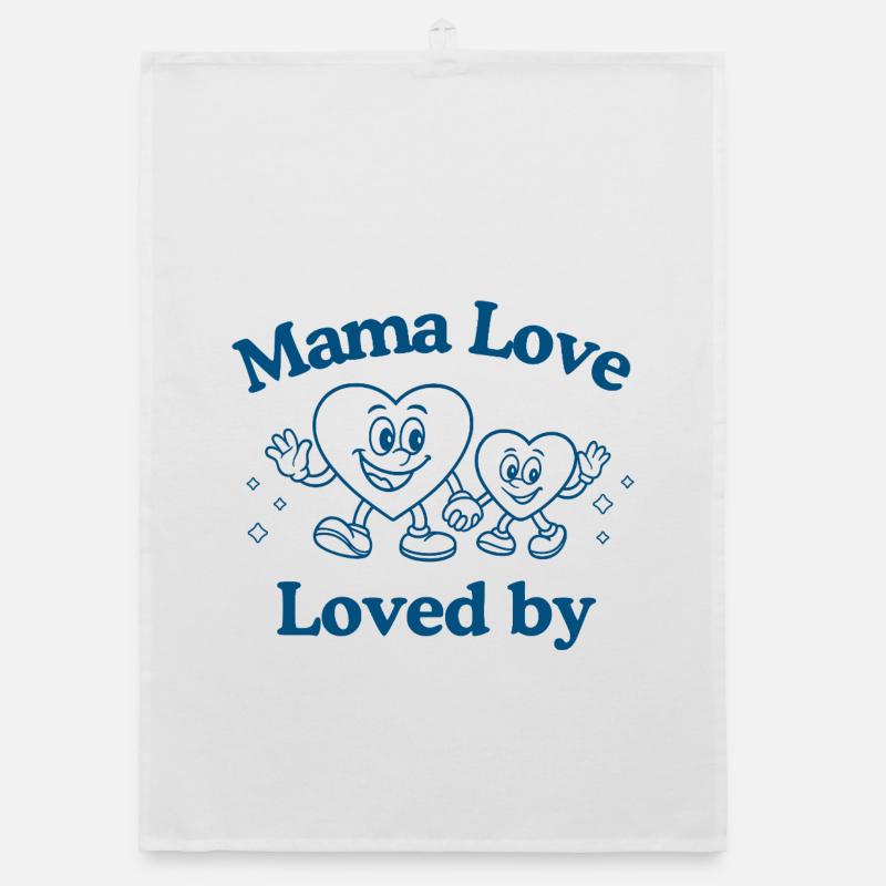 Mama Love Muttertat Personalisiertes Mama Geschenk Organic Geschirrtuch