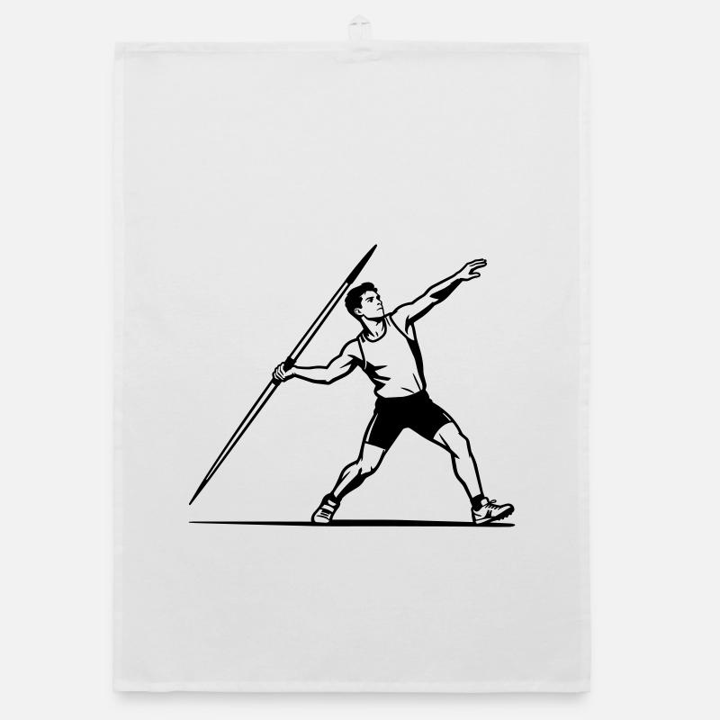 javelin throw Organic dish towel
