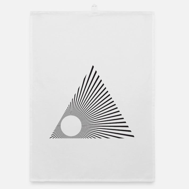 Triangle des lignes Sunburst Torchon bio