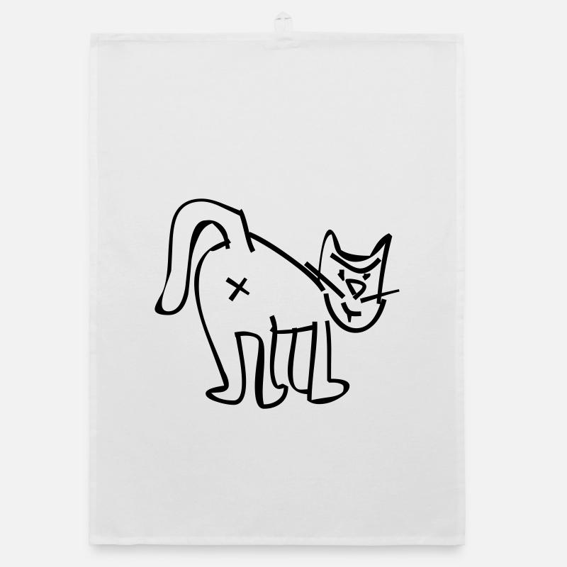 Katze Organic Geschirrtuch