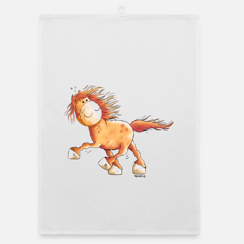 Flotter Isländer Im Rennpass Organic Geschirrtuch