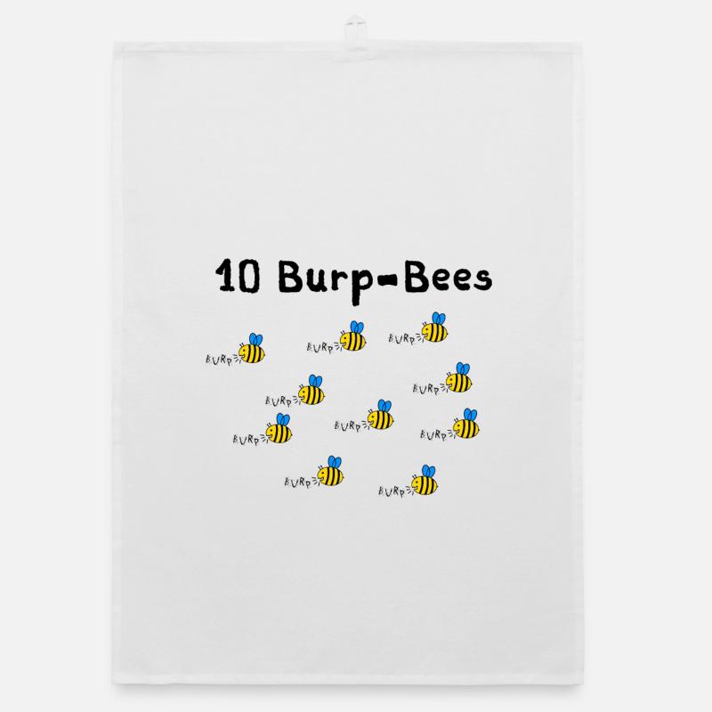 10 Burpees - oder waren es 10 Burp Bees? Organic Geschirrtuch