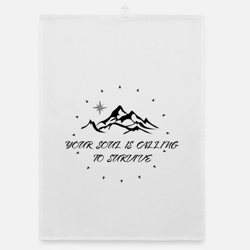 Compass Starburst Circle Organic dish towel