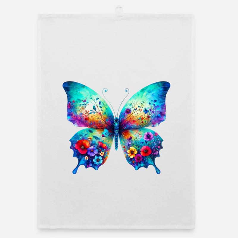 Schmetterling Organic Geschirrtuch
