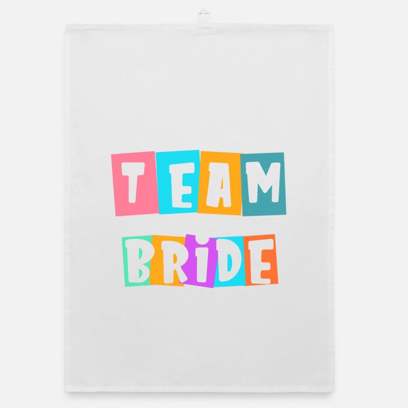Team Bride! Customizable Organic dish towel