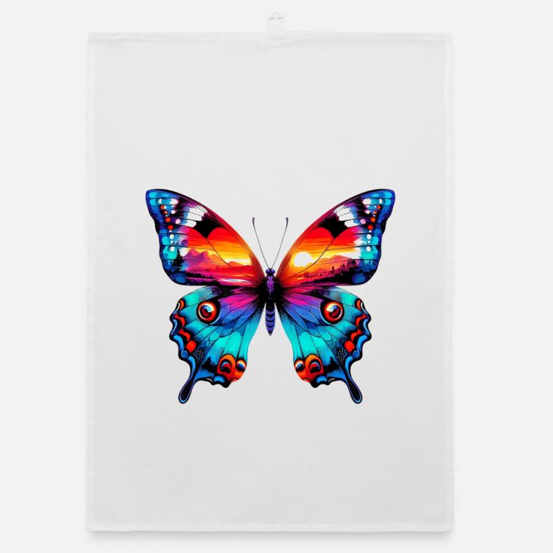 Butterfly Organic dish towel