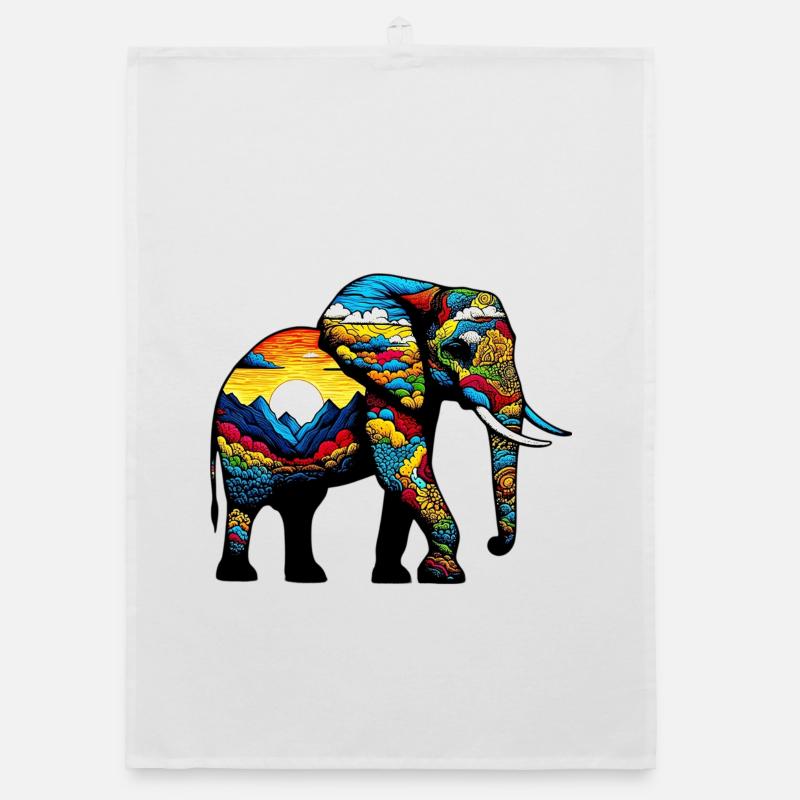 Elefant Organic Geschirrtuch