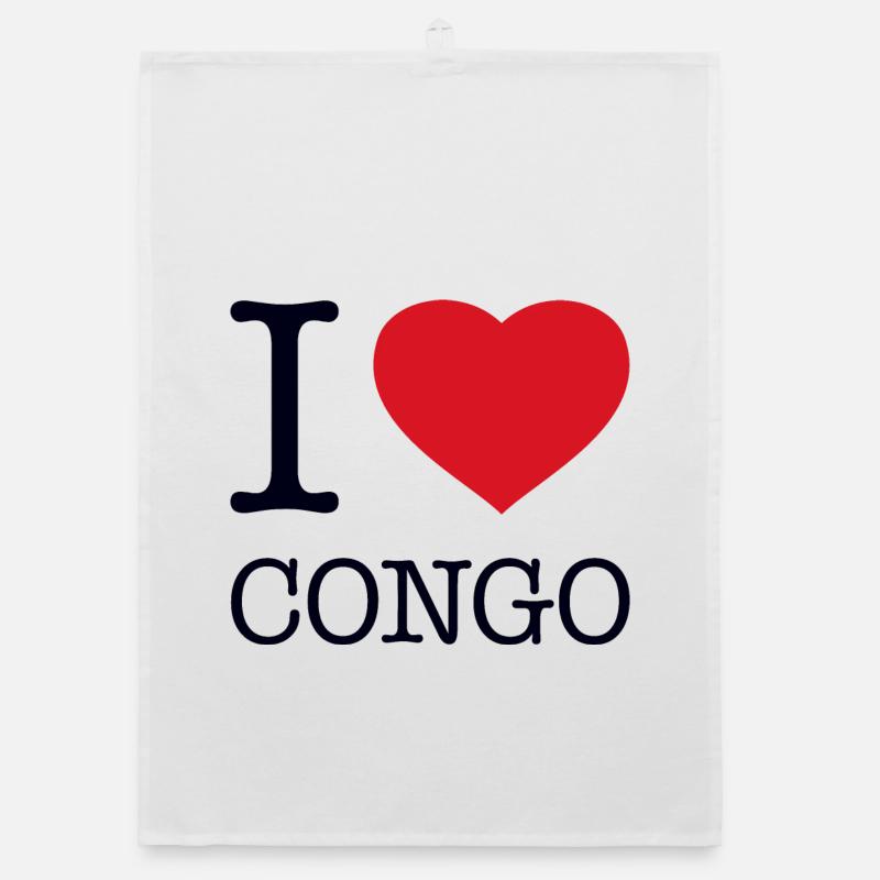 J’ADORE LE CONGO Torchon bio