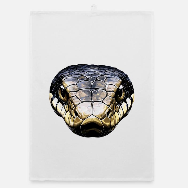 snake, python, cobra, rattlesnake, snakes Organic dish towel