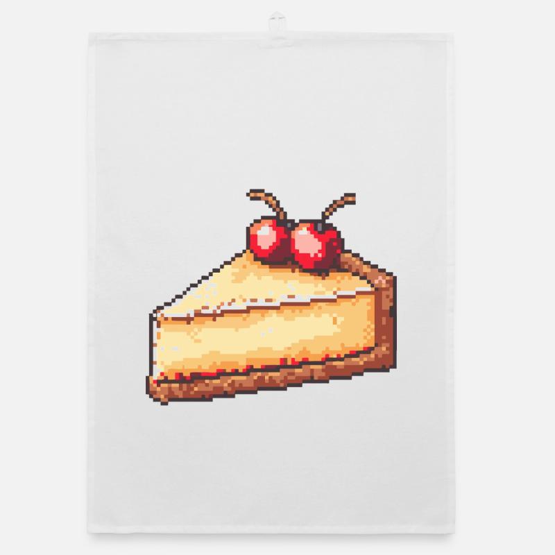 Pixel Cheesecake Tranche de cerise Torchon bio