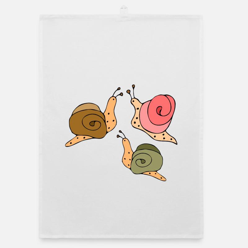 Snails Organic dish towel