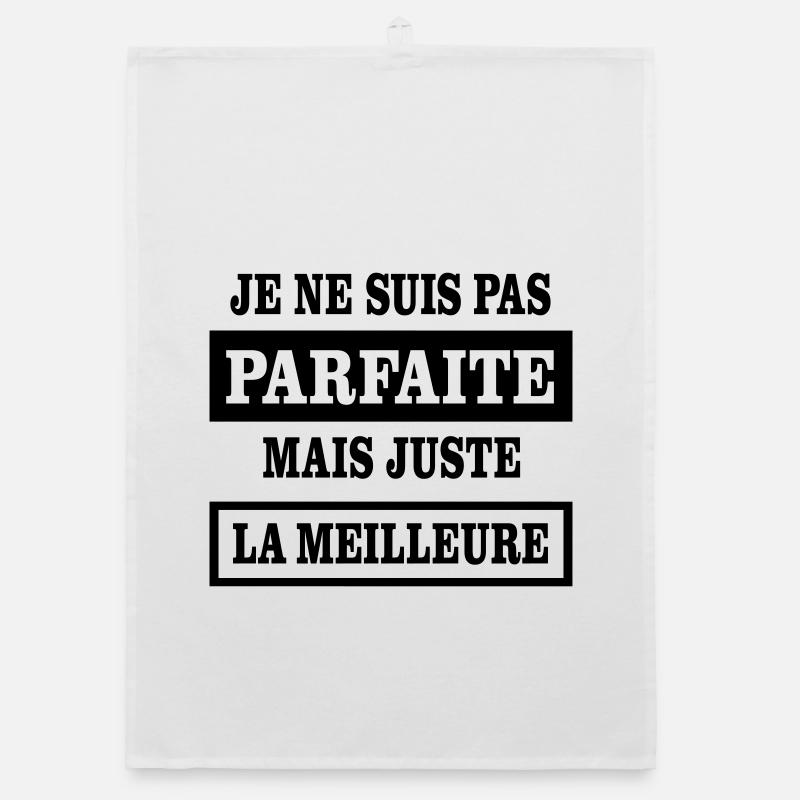 Ich bin nicht perfekt, sondern einfach der Beste Organic Geschirrtuch