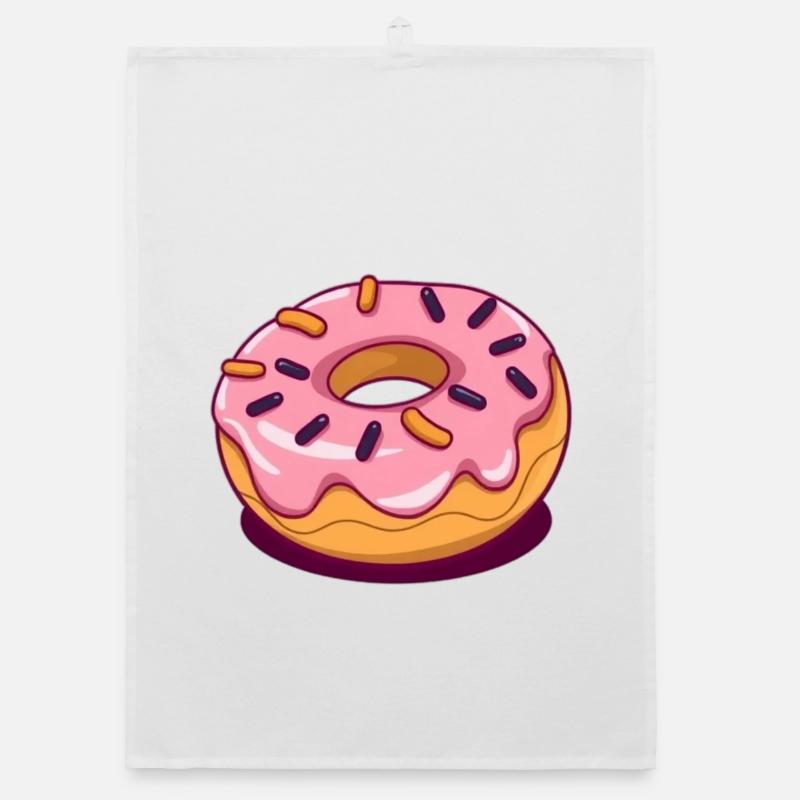 Donut baking Organic dish towel