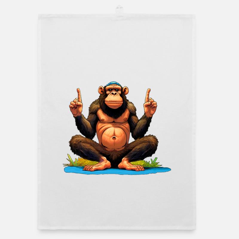 Monkey Yoga / Yogi Monkey Torchon bio