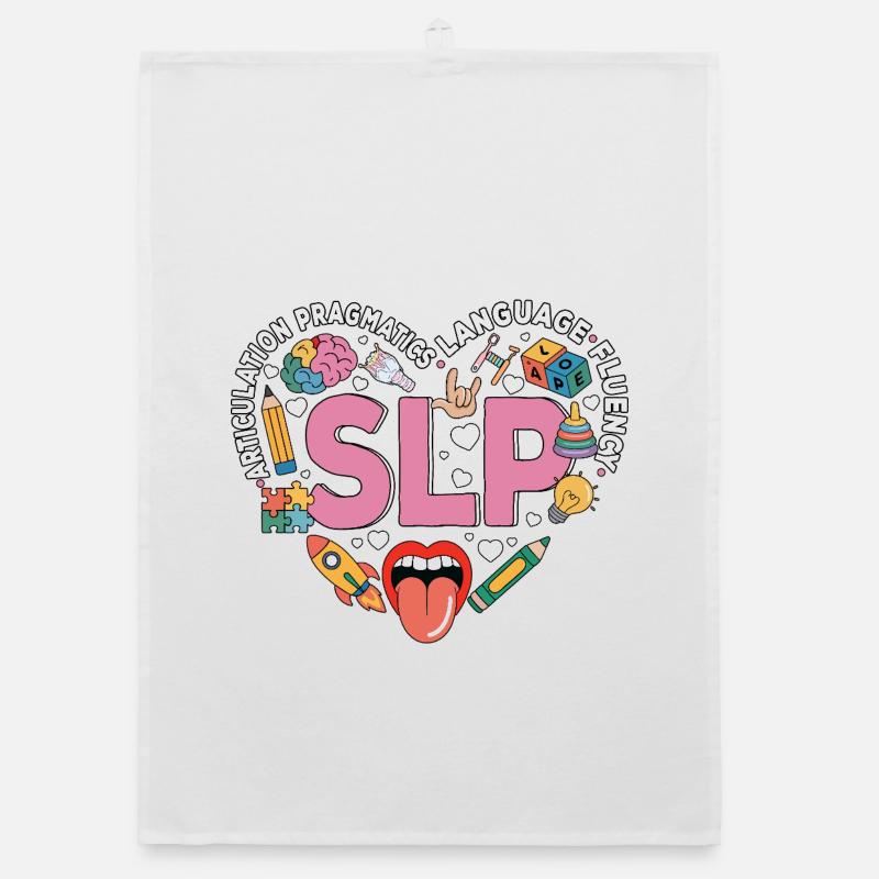 Speech Therapy Speech Language Pathology SLP Organic dish towel