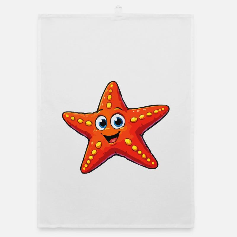 Starfish Cartoon Organic dish towel