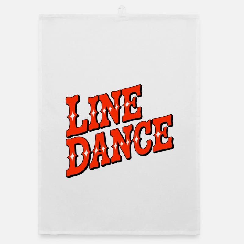 Line Dance Vibes Organic dish towel