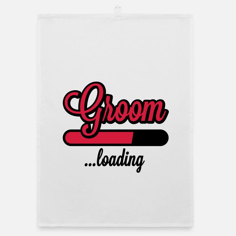 Groom loading | Stag Night Organic dish towel