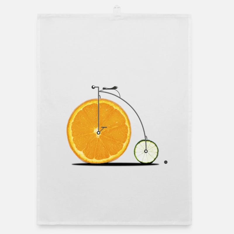 Fruit Bicycle Organic dish towel