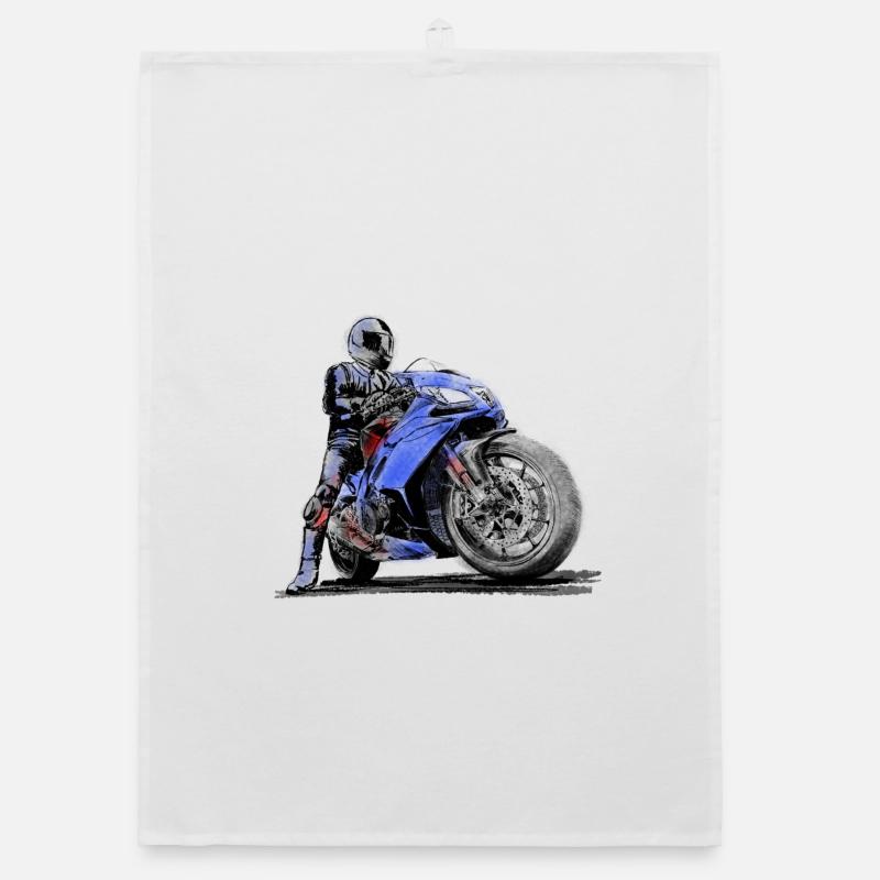 motorcycle Organic dish towel