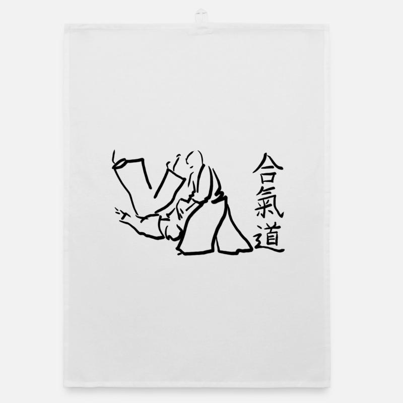 aikido - Organic Geschirrtuch - Weiß