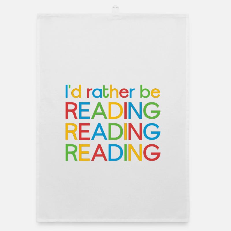 I'd rather be reading Organic dish towel