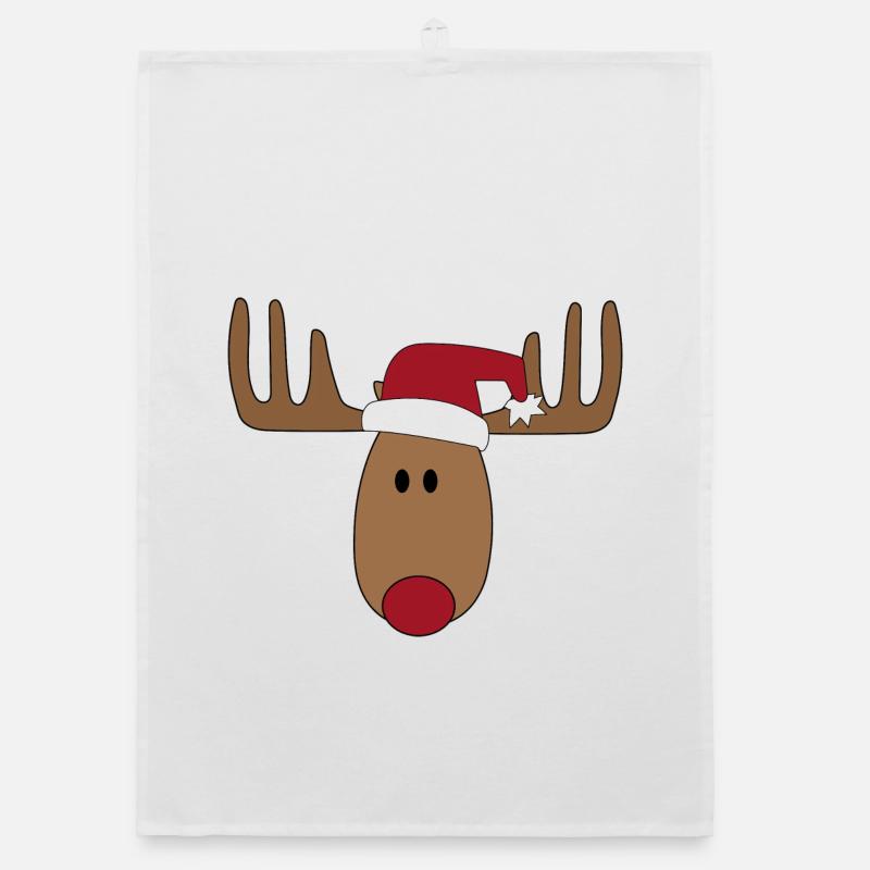 Weihnachten Elch Organic Geschirrtuch