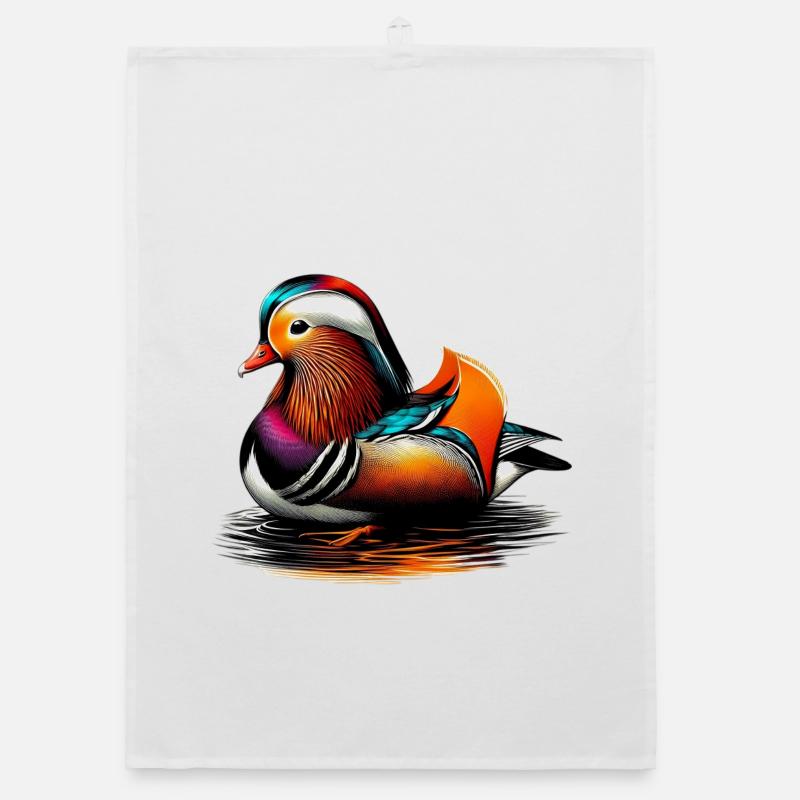 Mandarinente Organic Geschirrtuch