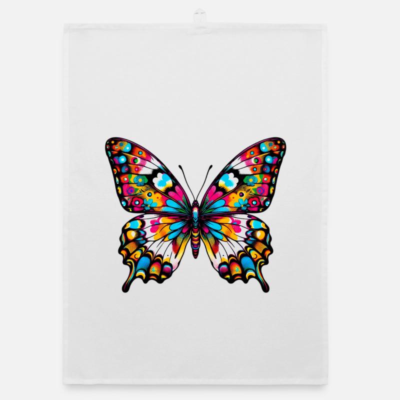 Butterfly Organic dish towel