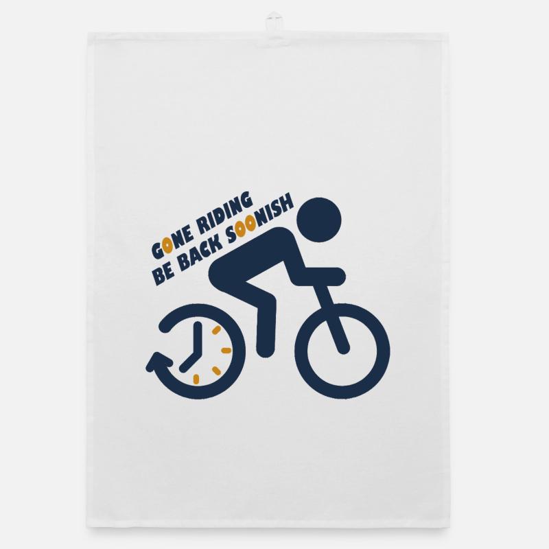 Message de motivation sur le cyclisme Torchon bio
