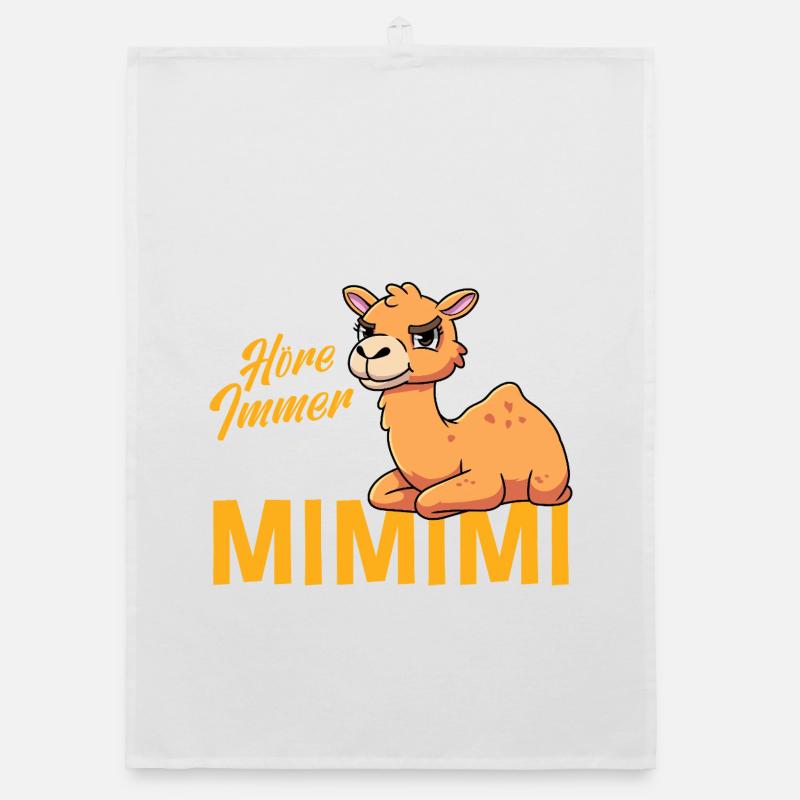 I Always Hear Only Mimimi Camel Organic dish towel