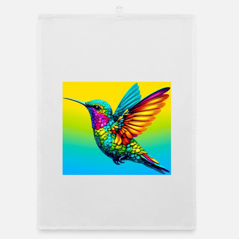Kolibri - Organic Geschirrtuch - Weiß