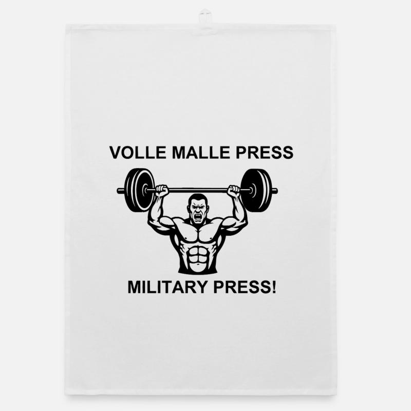 Weight training motivation Organic dish towel