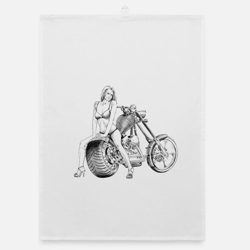 Bikini sur l’hélicoptère Torchon bio